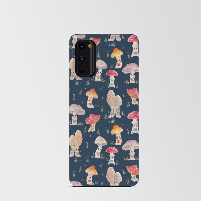 Cute Forest Mushrooms Reading Books Android Card Case