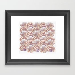 Oyster Mushroom Parade Framed Art Print