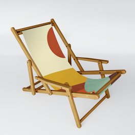 Retro Landscape Abstract Sling Chair