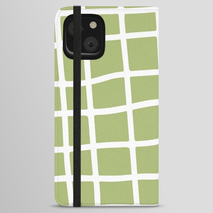 green square iPhone Wallet Case