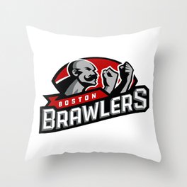 boston brawlers Throw Pillow