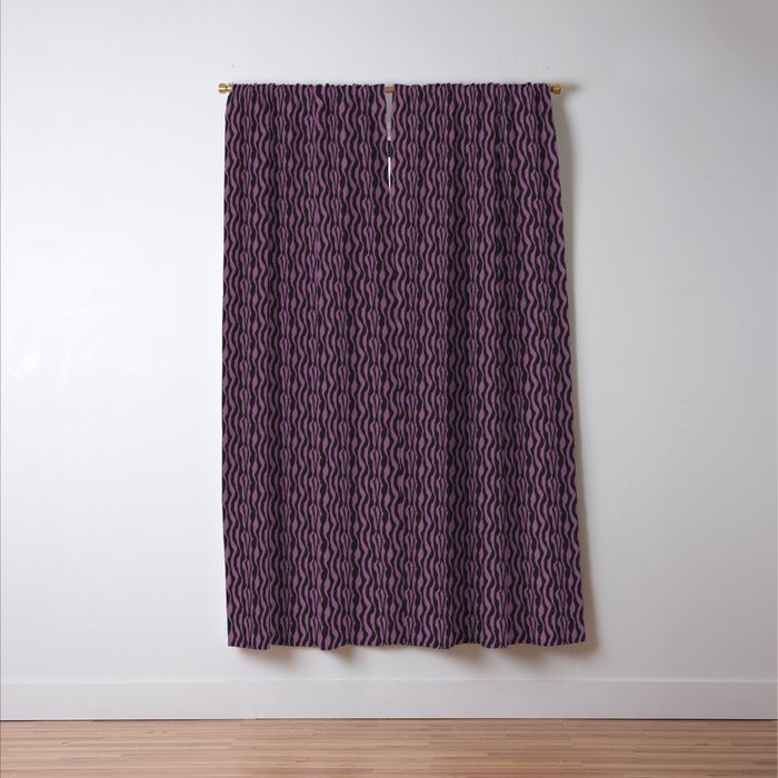 Purple And Black Zebra Blackout Curtain By Beautifulcuteness