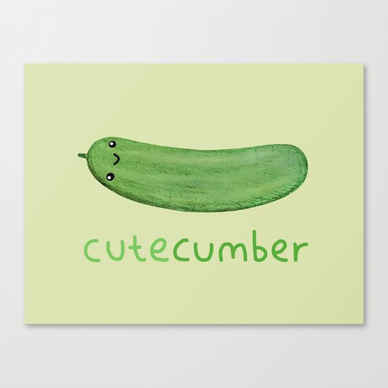 Cutecumber Canvas Print