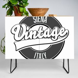Siena italy vintage style logo. Credenza