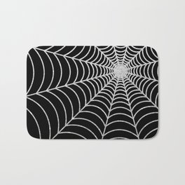 Spiderweb | Silver Glitter Bath Mat