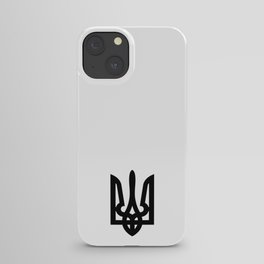 Ukrainian Trident - Tryzub Black iPhone Case