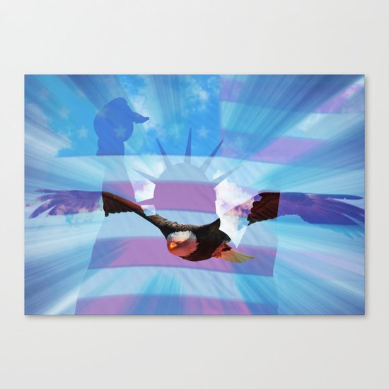 America - Freedom! Canvas Print
