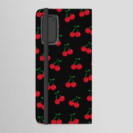 Cherries 2 (on black) Android Wallet Case