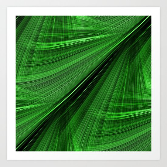 GORGEOUS GREEN Electric Highway Art Print