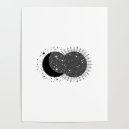 SUN AND MOON 001 Poster