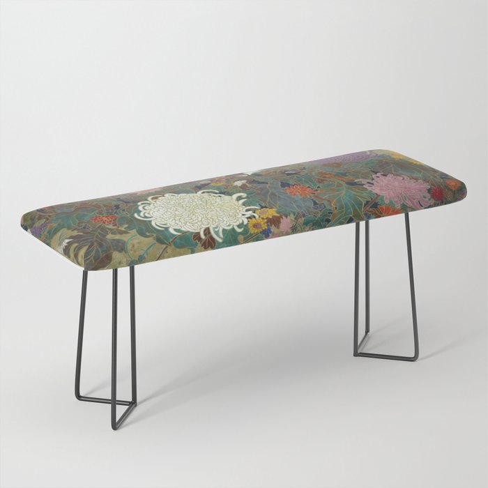 flower【Japanese painting】 Bench