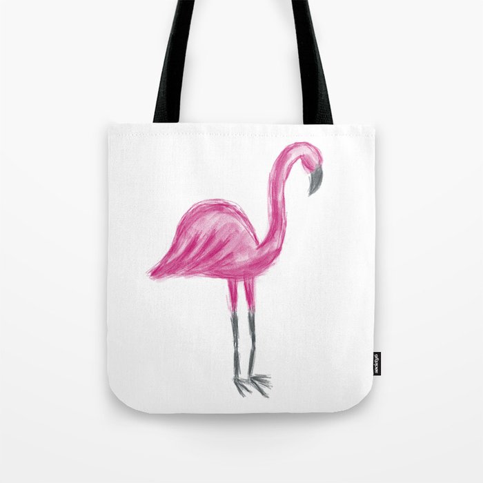 pink flamingo tote bag
