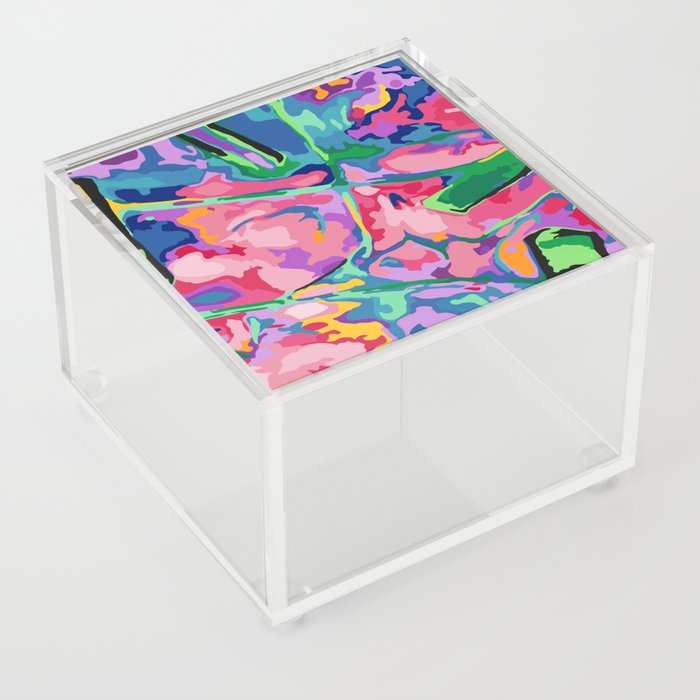 Tropical Abstract Acrylic Box