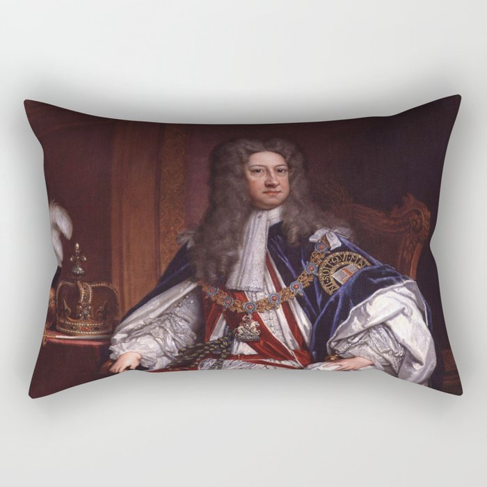King George I portrait Rectangular Pillow