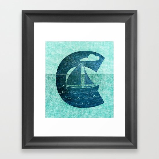 Sail Across the Sea Framed Art Print