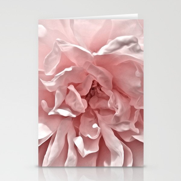 Pink Blush Rose Stationery Cards
