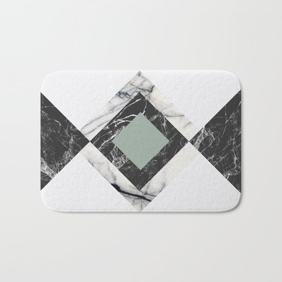 Green Marble Bath Mat