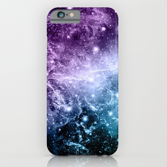 Purple Teal Galaxy Nebula Dream #4 #decor #art #society6 iPhone Case