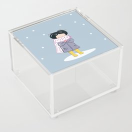 Winter girl Acrylic Box