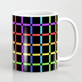 Rainbow Gingham Dark 01 Mug