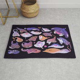 Ray day 1 Rug | Whipray, Kawaii, Marinelife, Southernstingray, Pikaole, Summer, Coffinray, Biology, Butterflyray, Ocean 