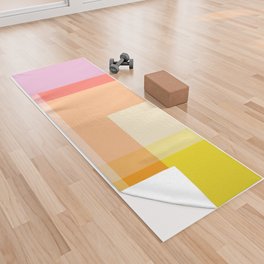 Geometric Shapes 24 | Pastel Yoga Towel
