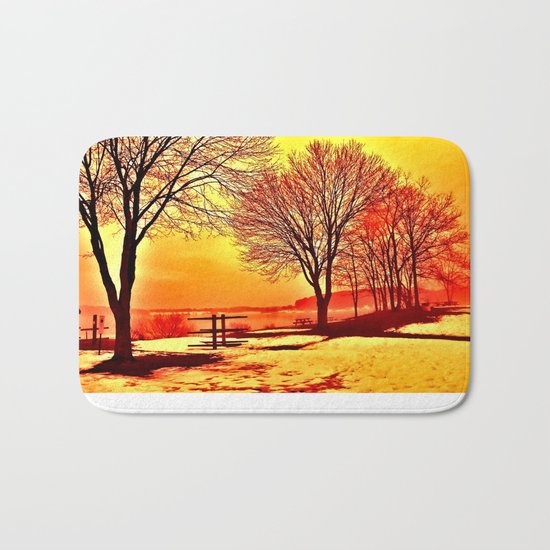 Autumn Lake Bath Mat