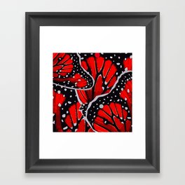 red monarch Framed Art Print