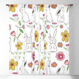 Happy Easter Pattern Blackout Curtain