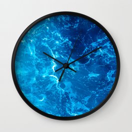 Blue clean water Wall Clock