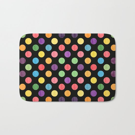 Lovely Dots Pattern Bath Mat