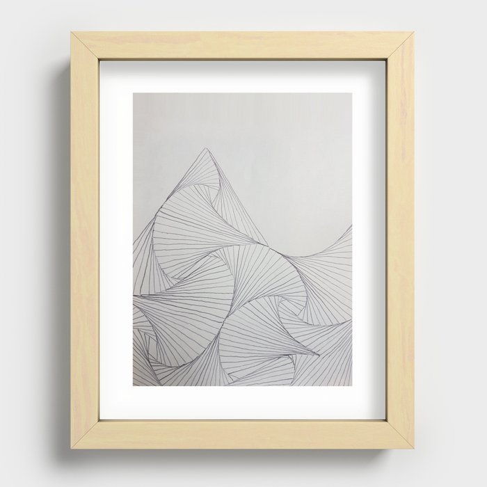 Shell Mountain Recessed Framed Print