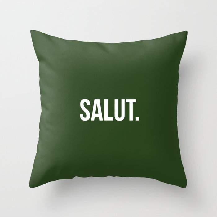 SALUT Throw Pillow