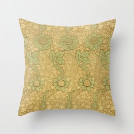 William Morris floral pattern Throw Pillow