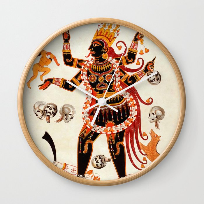 The Goddess Kali Wall Clock