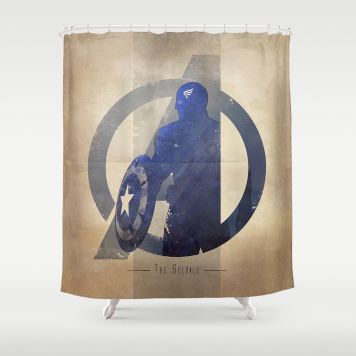 Avengers Assembled The Soldier Shower Curtain By Anthonygenuardi