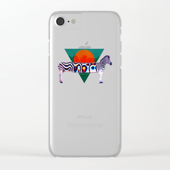 Zebra Clear iPhone Case