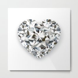 DIAMOND HEART Metal Print