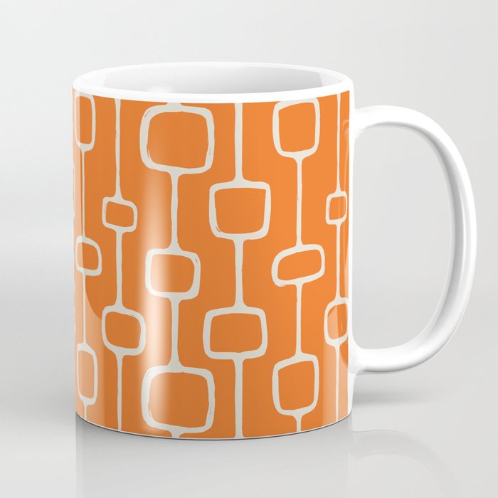 Retro TV Abstract Orange Tiger Coffee Mug