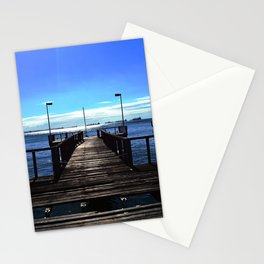 The wood pier Stationery Cards