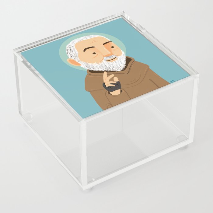 Saint Padre Pio of Pietrelcina Acrylic Box