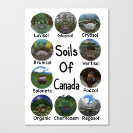 Soils of Canada Illustration Canvas Print