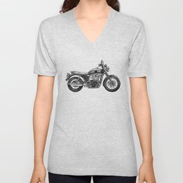 Triumph Motorcycle V Neck T Shirt