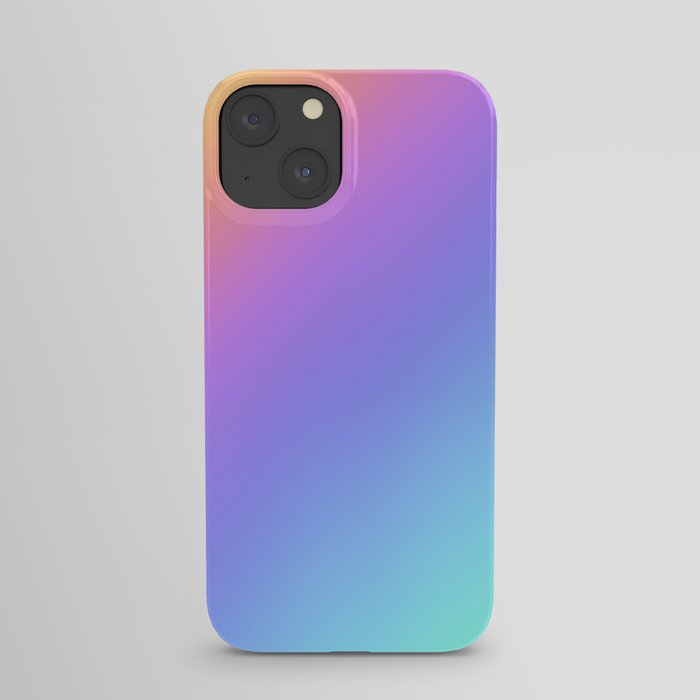 Holographic Foil Multi Colored Pattern Colorful Gradient Abstract Rainbow iPhone Case