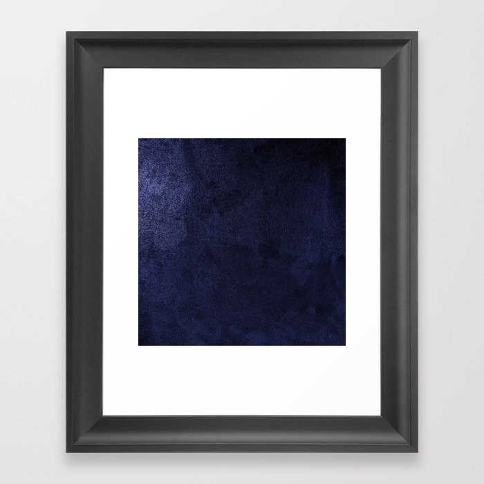 Dark blue abstract paper texture background design Framed Art Print