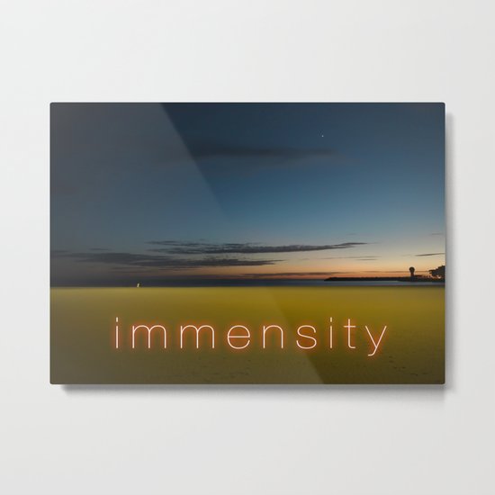 Beach Summer Immensity Metal Print
