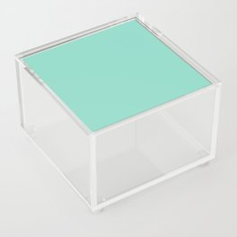 CALMING GREEN COLOR. Plain Turquoise Pastel Acrylic Box