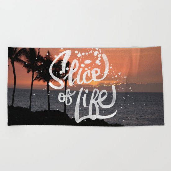 Slice of Life Beach Towel