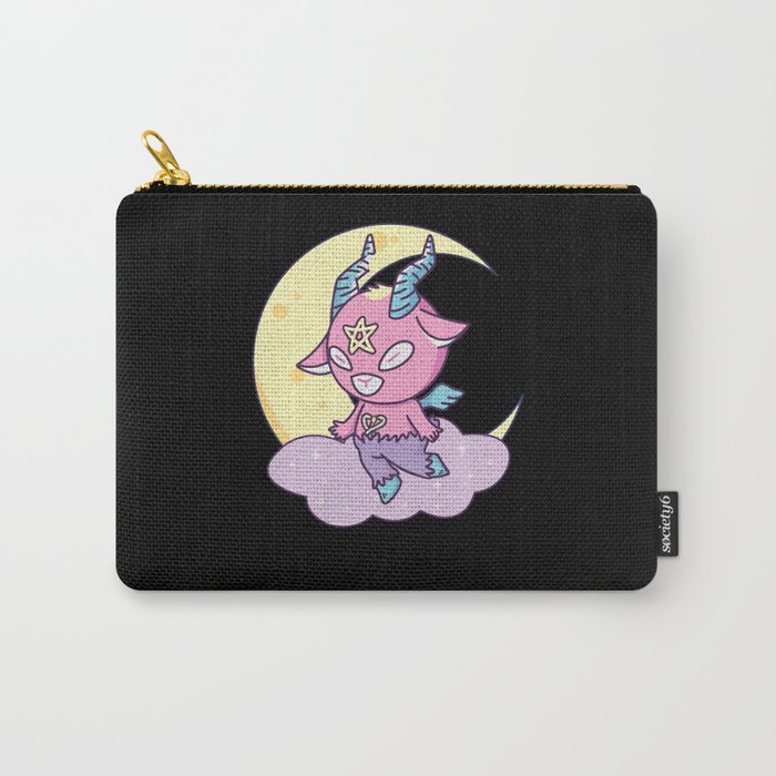 Kawaii Pastel Colors Gothic Cute Goth Goat Carry-All Pouch