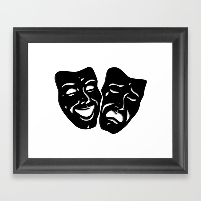 Theater Masks of Comedy and Tragedy Framed Art Print